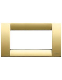 Vimar 16734.32 Plaque d'idées 4 modules Or